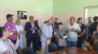 Yōhei Sasakawa visita Hospital Marcello Candia, no Pará