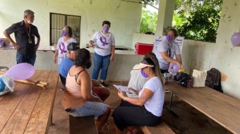 Campanha Todos contra a hanseníase no Assentamento PDS da Barra em Ribeirão Preto SP Brasil