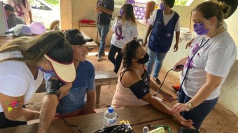 Campanha Todos contra a hanseníase no Assentamento PDS da Barra em Ribeirão Preto SP Brasil