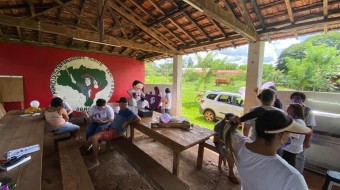 Campanha Todos contra a hanseníase no Assentamento PDS da Barra em Ribeirão Preto SP Brasil