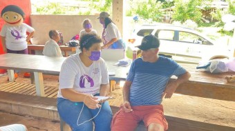 Campanha Todos contra a hanseníase no Assentamento PDS da Barra em Ribeirão Preto SP Brasil