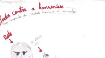 Alunos de 5ª série criam desenhos para a campanha nacional Todos contra a Hanseníase