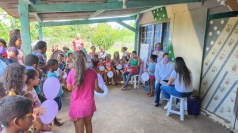 Campanha Todos contra a hanseníase no Assentamento PDS da Barra em Ribeirão Preto SP Brasil