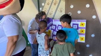 Campanha Todos contra a hanseníase no Assentamento PDS da Barra em Ribeirão Preto SP Brasil