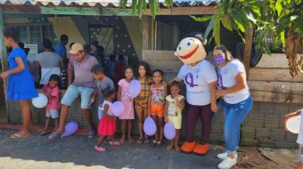 Campanha Todos contra a hanseníase no Assentamento PDS da Barra em Ribeirão Preto SP Brasil