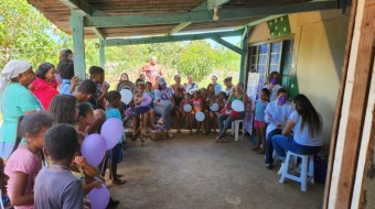 Campanha Todos contra a hanseníase no Assentamento PDS da Barra em Ribeirão Preto SP Brasil